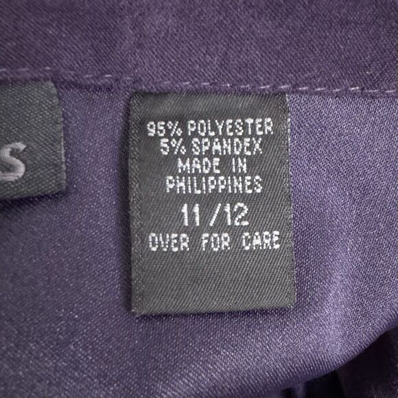 Vintage Express Faux Suede Midi Skirt Size 11/12 Center Front Slit Boho Western - Picture 7 of 8